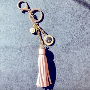 Louis Vuitton LV zip charm keychain/bag charm repurposed